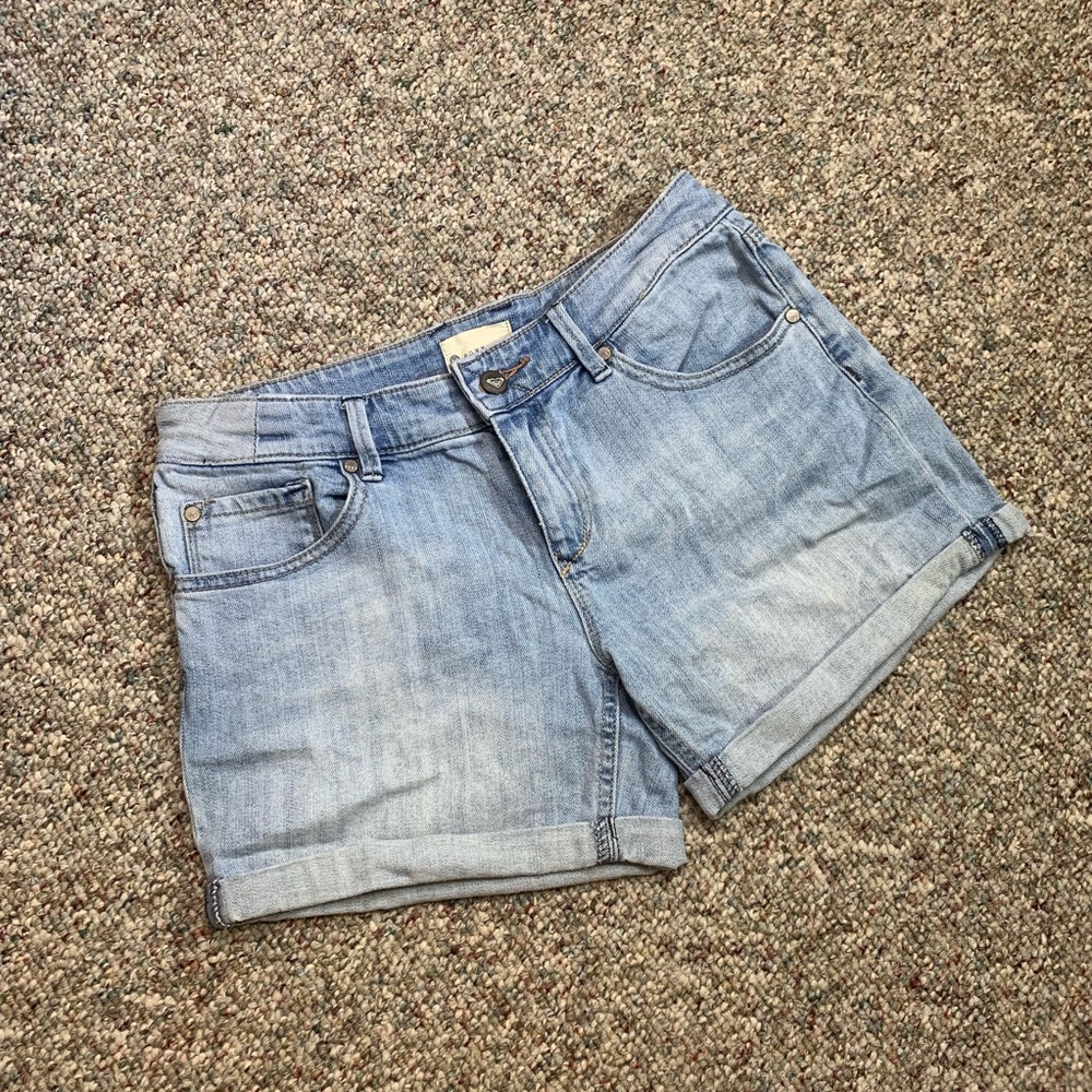 ROXY Denim roll up shorts